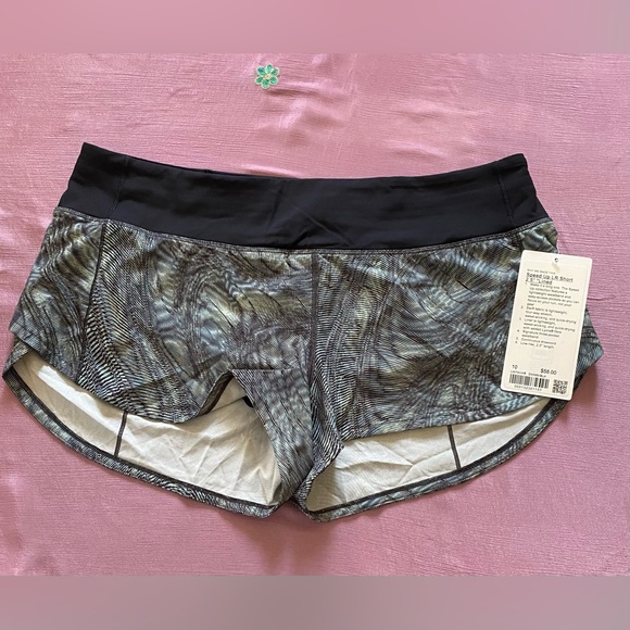 lululemon athletica Pants - Lululemon - Speed Up Low Rise Short - 2.5” *Lined Size: 10 - Color: DWMM/BLK.